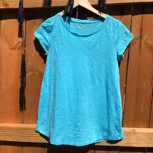 Lilly Pulitzer Pima Cotton Tee Blue S Sleeve